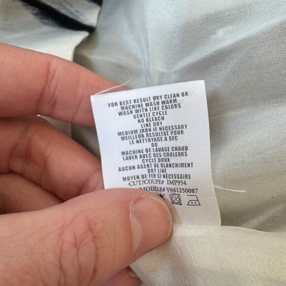 Vince Abstract Brushstroke Sleeveless Dress - Picture 6 of 8